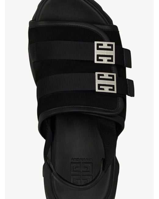 Givenchy Black 4G Marshmallow Sandals
