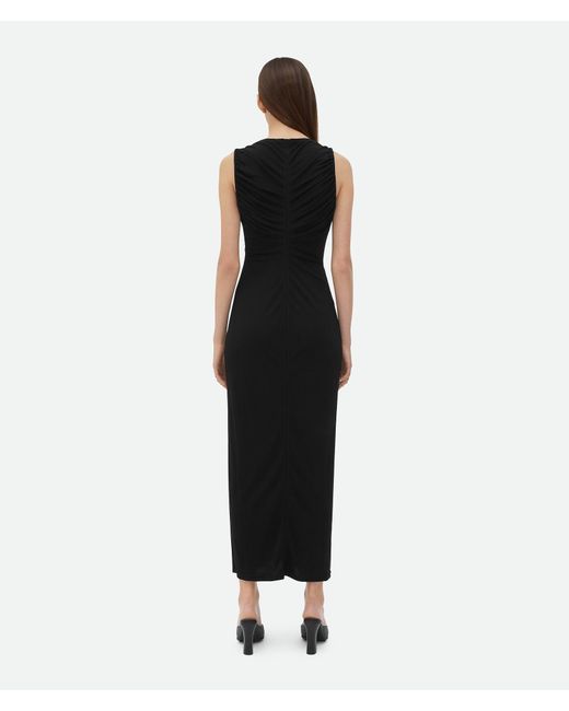 Bottega Veneta Black Slim Fit Jersey Dress