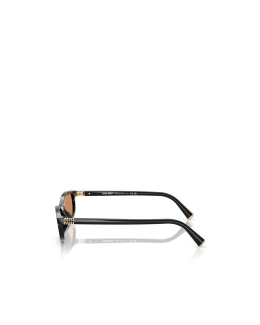 Miu Miu White Eyewear Oval-Frame Sunglasses