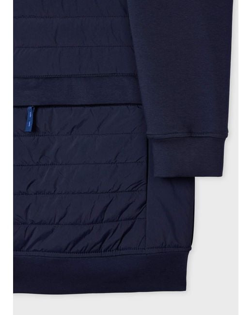 Paul Smith Blue Ps Paul Smith Quilted Front Jacket for men