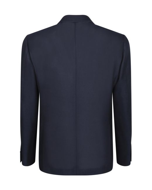 Lardini Blue Double Breasted Tailored Blazer for men