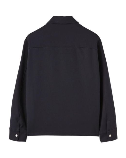 Loro Piana Blue Long-Sleeved Casual Jacket for men