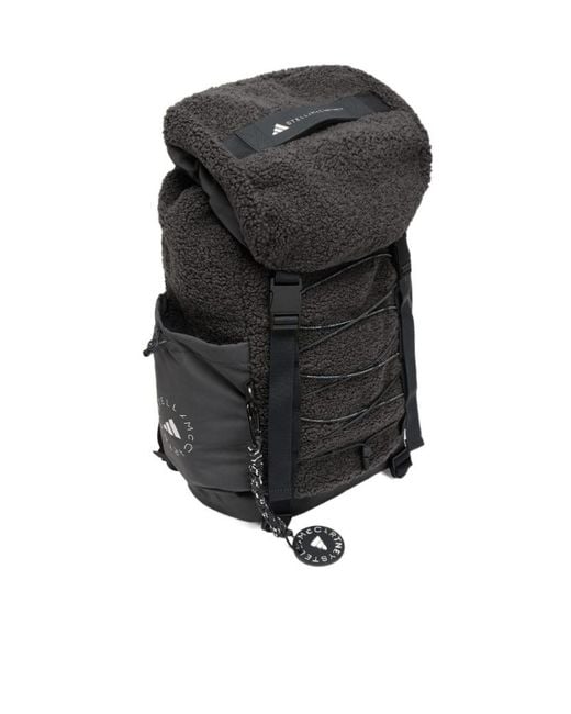 Adidas By Stella McCartney Black Fleece Logo Backpack