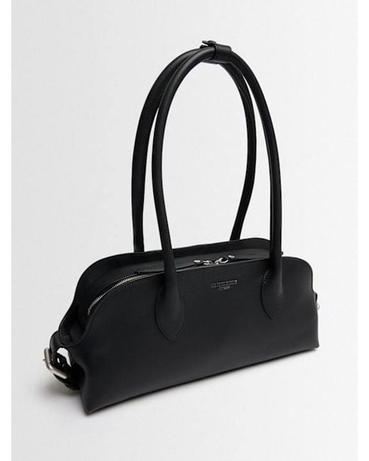 Ann Demeulemeester Black Mini Cowhide Shoulder Bag for men