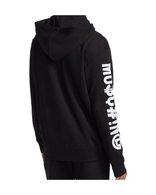 Moschino Black Hooded Coat for men