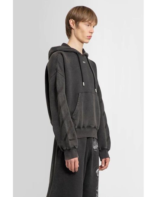 Off-White c/o Virgil Abloh Black Matthew Drawstring Hoodie for men
