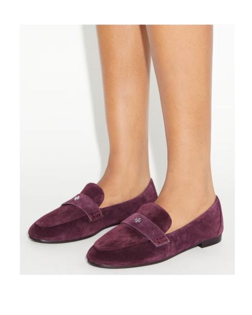 Tory Burch Purple Slip-On Ballet Loafers