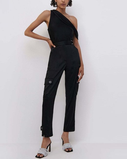 Jonathan Simkhai Black Carolina Structured Pants