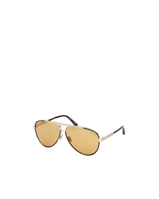 Tom Ford Metallic Rupert 02 Pilot-Frame Sunglasses for men