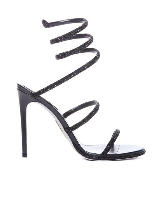 Rene Caovilla Metallic René Caovilla Embellished Heeled Sandals