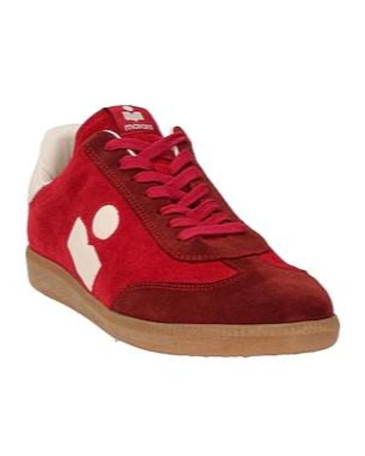 Isabel Marant Red Colorblock Lowtop Casual Shoes