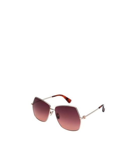 Max Mara Pink Abstract Frame Sunglasses
