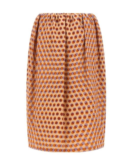 Dries Van Noten Multicolor Saronga Bis Draped Midi Skirt