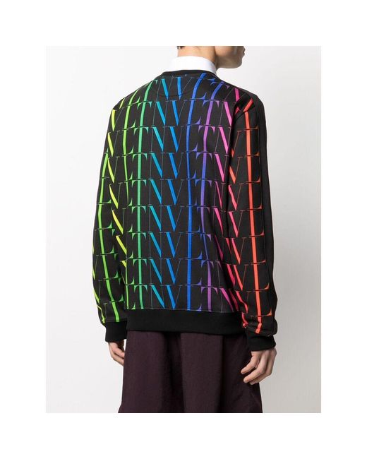 Valentino Blue Vltn Crew-Neck Sweatshirt for men