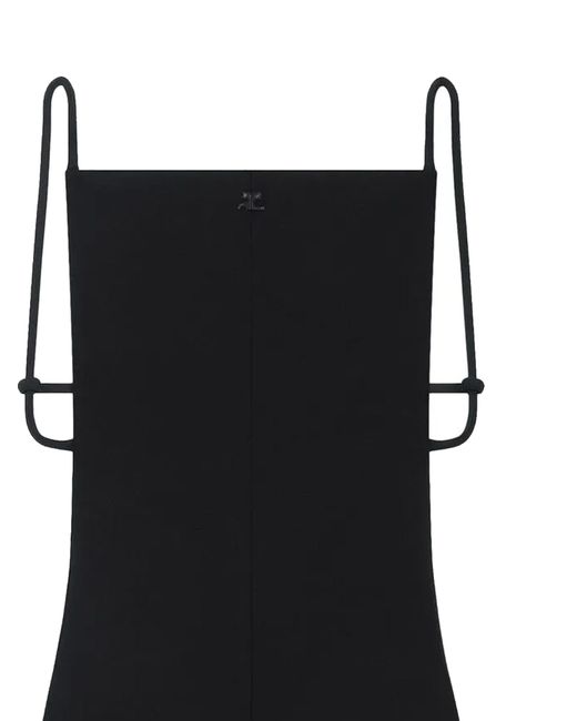 Courreges Black Infinity Allover Jumpsuit
