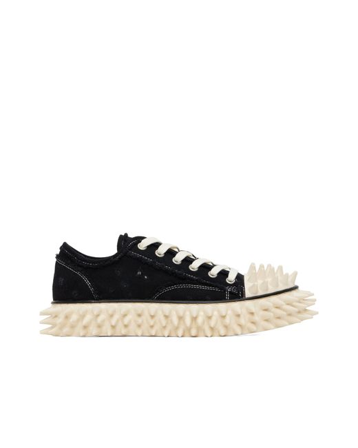 Doublet Black Spiky Canvas Sneakers