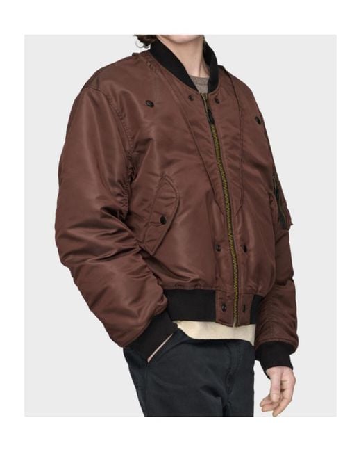 Maison Margiela Brown Reversible Bomber Jacket for men