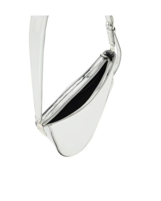 Mugler Gray Medium Spiral Curve 01 Bag
