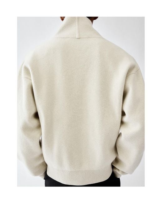 Jacquemus White Button-Up Knit Cardigan for men