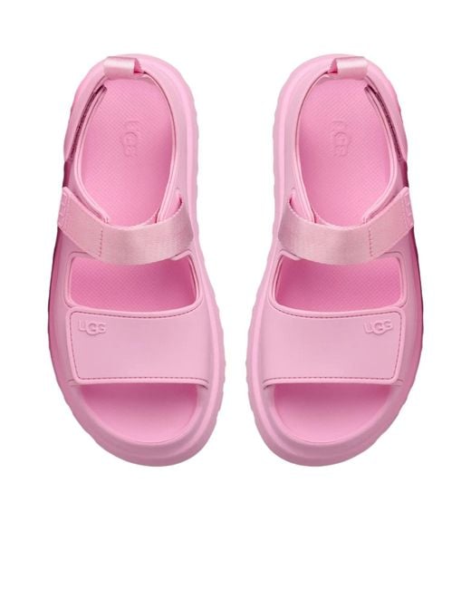 Ugg Pink Platform Strappy Sandals
