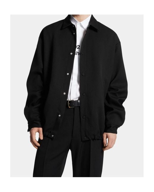 DSquared² Blue Wool Coach Jacket for men