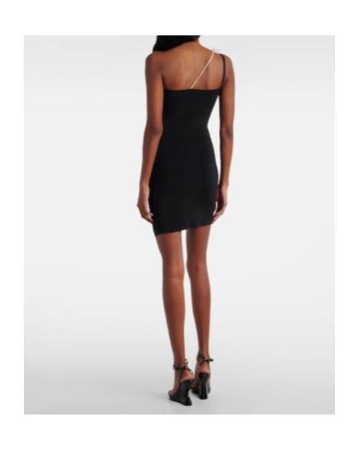 Nensi Dojaka Black Asymmetrical Mini Dress