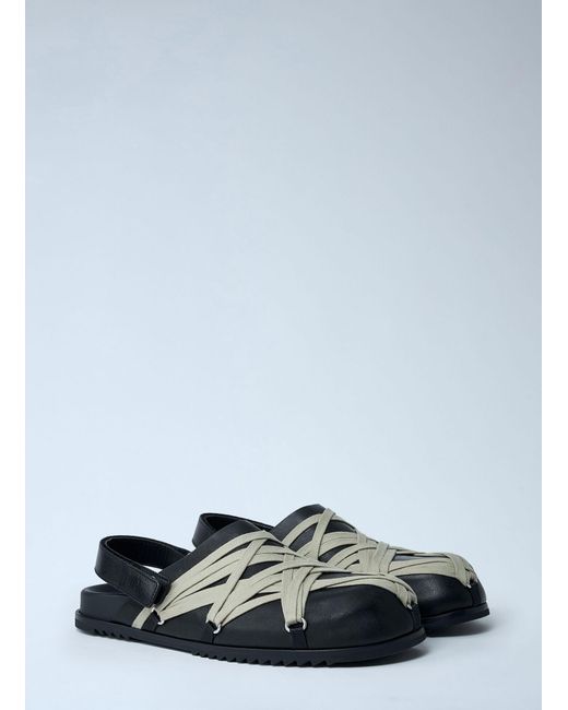 Rick Owens Black Wmns Megalace Slip-On Mules