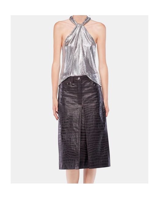 Rabanne Gray Rabanne Mesh Tank Top