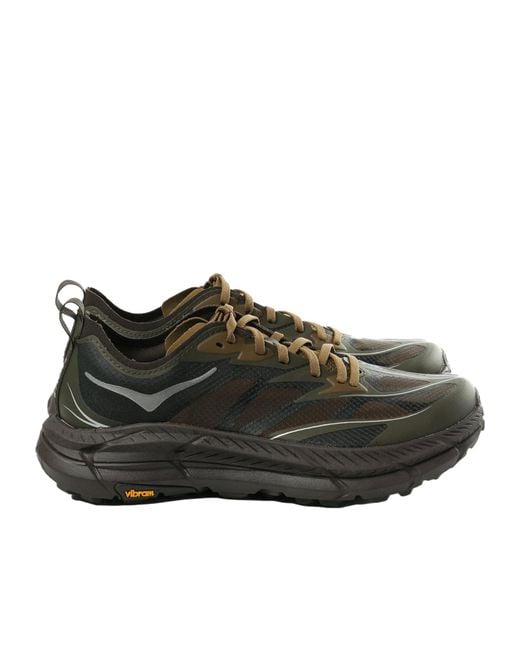 Hoka One One Black Mafate Speed 4 Lite Lace-Up Sneakers for men