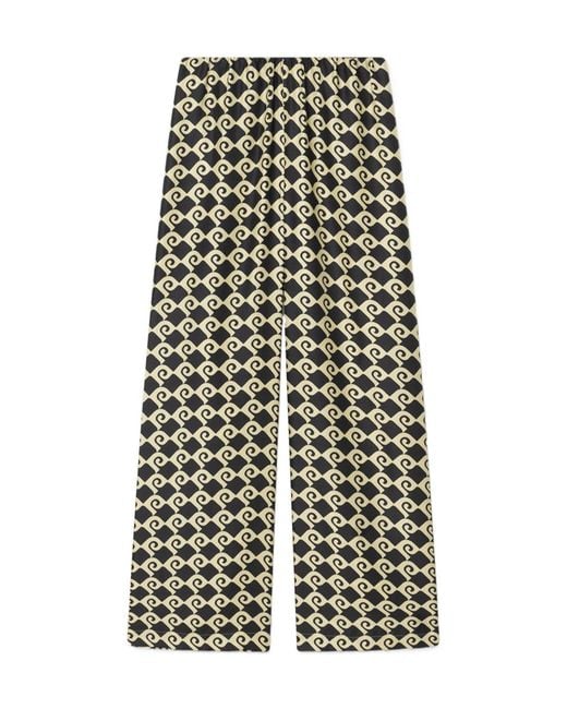 Nanushka White Geometric Trousers