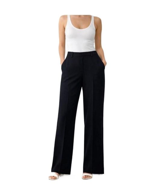 RED Valentino Black Casual Pants With Belt Loops