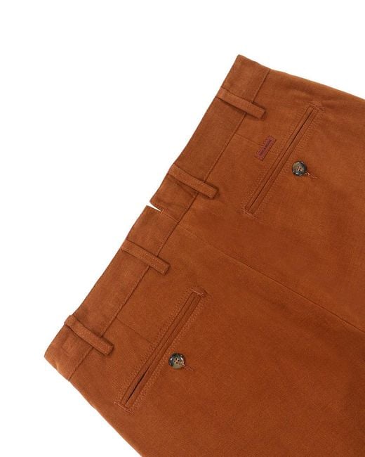 Paul & Shark Brown Straight Casual Pants for men