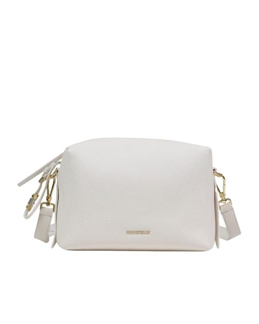 Coccinelle Gray Small Nory Shoulder Bag