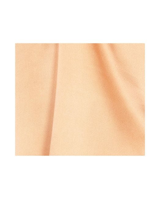 Pinko Orange Crewneck Satin Tank Top