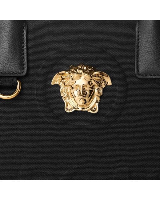 Versace Black Solid Color Handbag