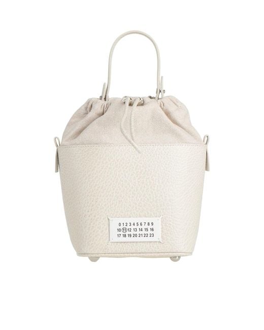 Maison Margiela White Versatile Mini Bucket Bag