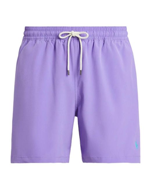 Polo Ralph Lauren Purple Traveller Classic Swimming Trunks for men