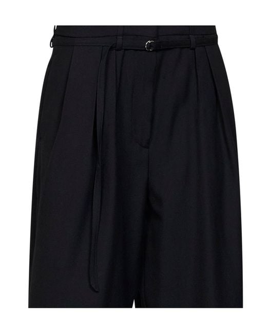 Dries Van Noten Black Straight-Leg Casual Trousers