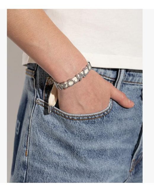 Marc Jacobs White Letter Bracelet