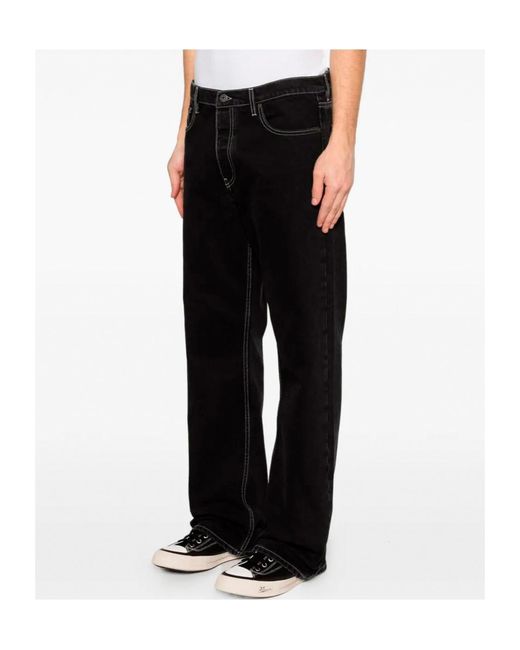 Off-White c/o Virgil Abloh Black Half Arrow Slim Relax Jeans for men