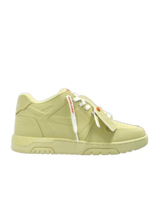 Off-White c/o Virgil Abloh Yellow Out Of Office Lace-Up Sneakers for men
