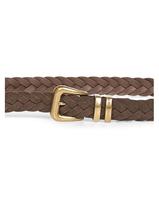 Brunello Cucinelli White Braided Belt for men