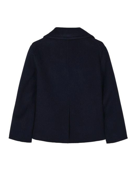 Max Mara Blue Long-Sleeve Casual Jacket