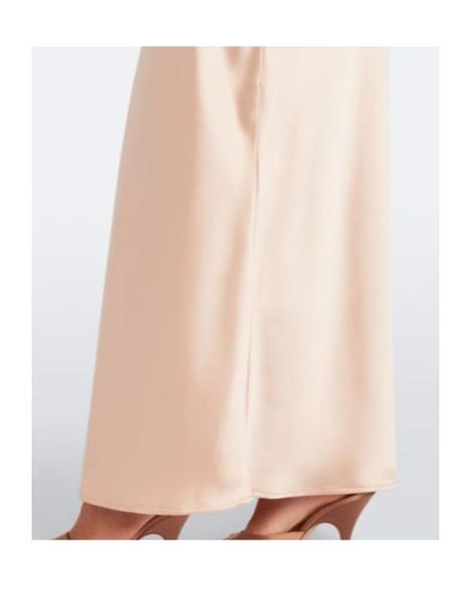 AYA MUSE White Myra Lace And Satin Gown