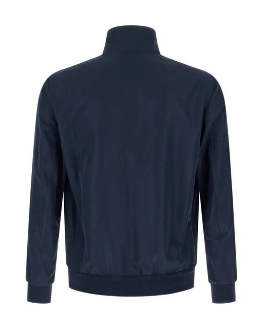 Kiton Blue Cima Zip-Up Jacket for men