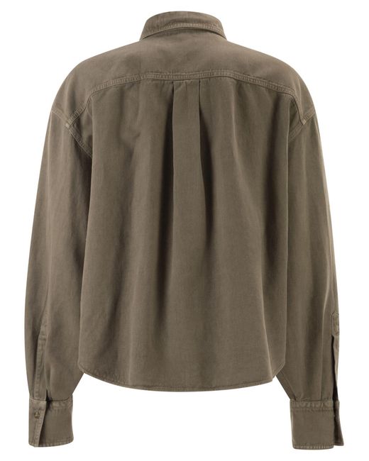 Brunello Cucinelli Green Shirt