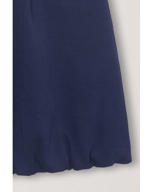 DUNST Blue Pleated Midi Skirt