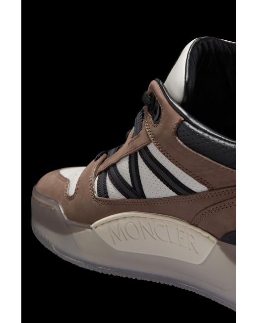 Moncler Brown Pivot Panelled Sneakers for men