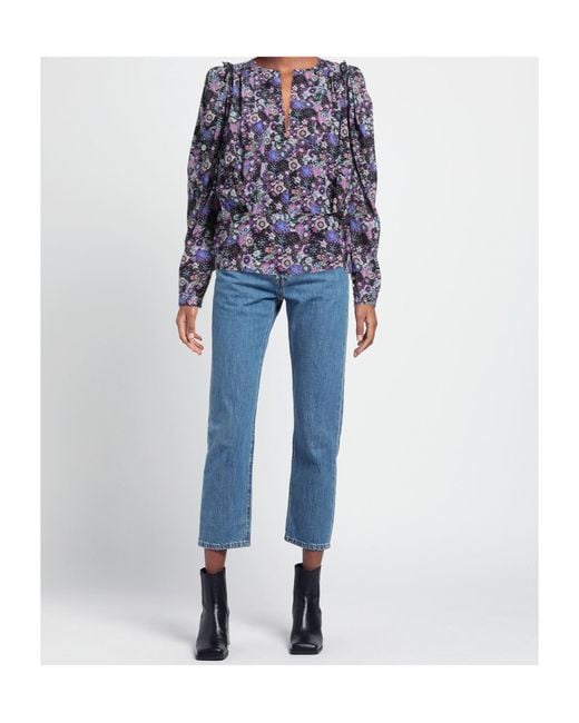 Isabel Marant Blue Floral Print Cover-Up