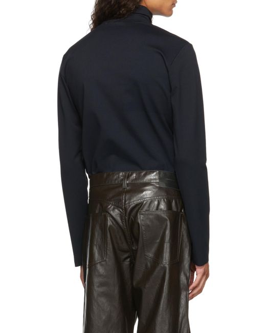 we11done Black High-Necked Pullover